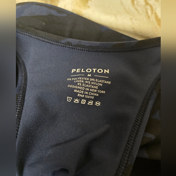 Women's Peloton Blue Camo Sports Bra SzM - Picture 8 of 8